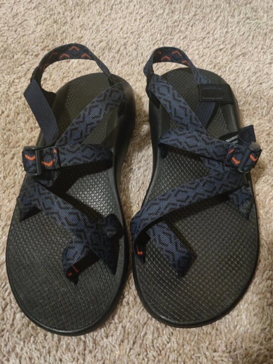 Chaco Men\'s Z2 Classic Sport Strap Sandals, Stepped Navy, 12 M US